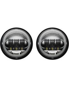 Custom Dynamics Chrome ProGLOW 4.5 Passing Lamps Color Changing Halos Harley 05-Up