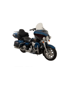 Klock Werks FLARE Clear 11.5" Batwing Windshield for Harley Touring FLH/X 14-23