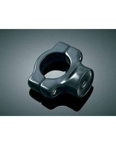 Kuryakyn 3116 Gloss Black Side Mount License Plate Clamp Harley Softail 86-15