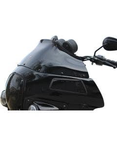 Klock Werks Black 9" Flare Windshield for Harley Dyna Low Rider FXR Police FXRP