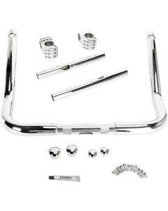 Klock Werks Chrome / Chrome 14" Klip Hanger Handlebars Ape Hangers 08-19 FLH/X