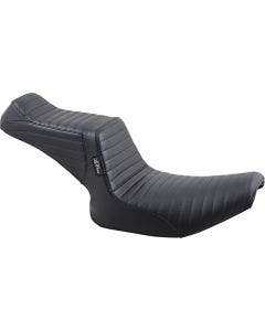 Le Pera L-588PT Tailwhip 2-Up Seat Pleated Black Harley FXR 82-94