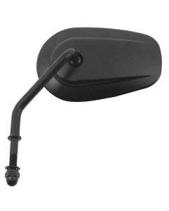 V-Factor 47045 Black Tapered Left Short Stem Mirror 65-Up Harley Repl 91983-03B