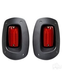 RHOX LGT-131 Red Replacement Rear Taillights Kit 08-15 EZGO RXV Golf Cart