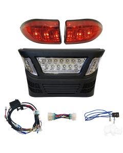 RHOX Golf Cart LED Light Bar Bumper Kit w/ Accent Lights Club Car Gas & Electric