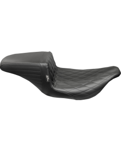 Le Pera LH-597DM Kickflip Seat Diamond Stitch Harley 97-07 Touring FLHT/FLTR