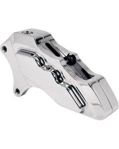 HHI Hawg Halters 6 Piston Chrome Left Side Caliper Harley Big Twin 11.5 00-16