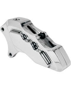 HHI Hawg Halters 6 Piston Chrome Left Side Caliper Harley Davidson 13" 00-20