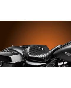 Le Pera LK-427 PT Stubs Cafe Pleated Solo Seat Harley Touring FLH/T 08-23