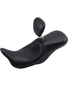 Le Pera LK-997BRGT2 Diamond Stitch GT2 Outcast 2-Up Backrest Seat H-D FL 08-Up