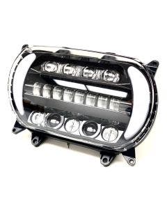 Letric LLC-5LRA Sharktooth Headlight Integrated Turn Signals Harley FLTR 15-20