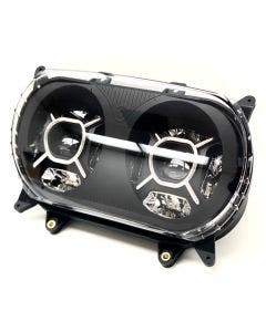 Letric LLC-5LRS Double Barrel Headlight Integrated Turn Signals Harley FLTR 15-20