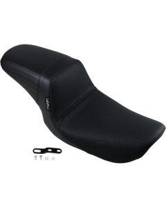 Le Pera LN-591BW Basket Weave Vinyl Kickflip Seat 96-03 Dyna FXD (ex FXDWG)