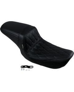 Le Pera LN-591DM Diamond Black Vinyl Kickflip Seat 96-03 Dyna FXD (ex FXDWG)