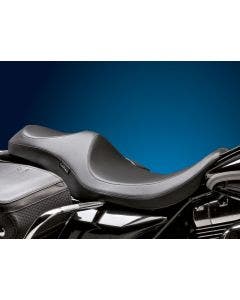Le Pera Black Smooth Vinyl Villain 2-Up Seat for Harley Road King 97-01 | LN-817RK