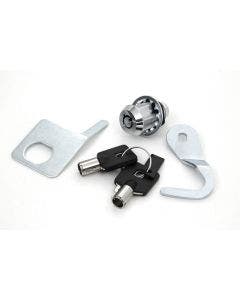 V-Twin 49-1006 Chrome Tourpak Lock & Key Kit 92-13 Harley FLH/T Repl. 53194-07
