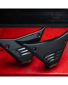 Arlen Ness 03-601 Black Louvered Side Covers Harley FXR 82-49 99-00