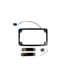 Custom Dynamics Illuminated Radius Black License Plate Frame Harley CVO 23-