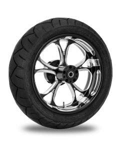 Performance Machine 17"  Rear Black Luxe Wheel 200 Tire Package Harley 09-15