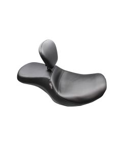 Le Pera Outcast 2-Up Seat W/ Backrest Smooth Black for Harley FLH/FLT '23-'24