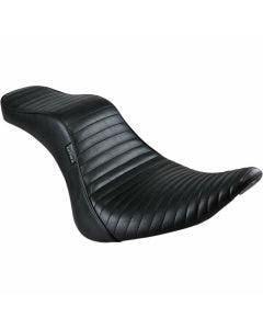 Le Pera LY-020PT Black Pleated Stitched Cherokee 2-UP Seat 18-23 Harley Softail