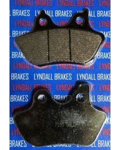 Lyndall Racing Xtreme Low Dust Series Front Rear Brake Pads Harley Models 00-07 | 7195 Repl OEM 44082-00 A C