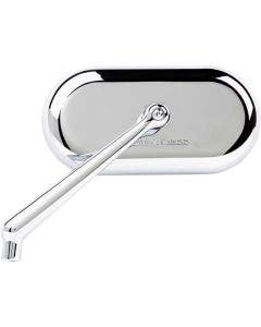 Arlen Ness 13-171 Chrome Forged Oval Left Hand Short Stem Billet Mirror Universal