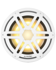 JL Audio 10" Subwoofer w/RGB Lighting Sport Grille Gloss White (175W 4 ohm)