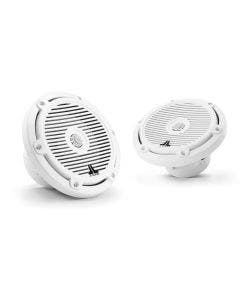 JL Audio 6.5-Inch Marine Coaxial Speakers Gloss White Classic Grille
