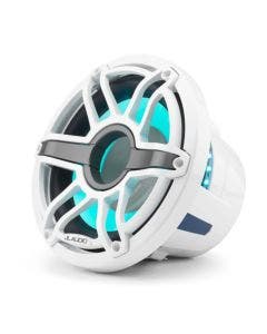 JL Audio 10-Inch Marine Subwoofer Driver W/Transflective LED Gloss White Sport Grille