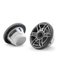 JL Audio 6.5-Inch Marine Coaxial Speakers Metal Gray Trim Titanium Sport Grille