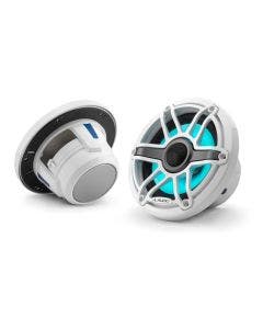 JL Audio 6.5-Inch Marine Coaxial Speakers W/Transflective LED Gloss White Sport Grille