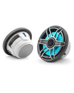 JL Audio 7.7-Inch Marine Coaxial Speakers W/Transflective LED Metal Gray Sport Grille