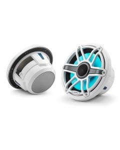 JL Audio 7.7-Inch Marine Coaxial Speakers W/Transflective LED Gloss White Sport Grille