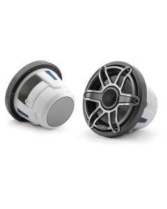 JL Audio 8.8-Inch Marine Coaxial Speakers Metal Gray Trim Ring Sport Grille