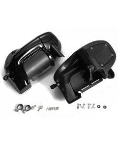 Hogworkz Lower Vented Fairing Lowers w/ Hardware Harley Touring (Vivid Black)