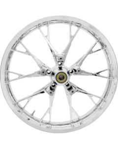 Coastal Moto Chrome Marlin Precision Cast 3D 21" Wheel & Tire Package for Harley 00-23