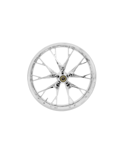 Coastal Moto Chrome Marlin 3D Front Dual Disc 21x3.5 Wheel ABS Harley FLH 08-22