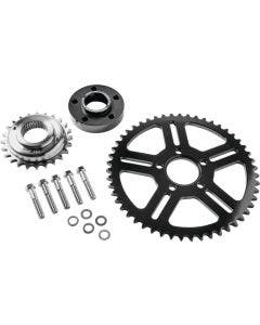 Performance Machine Black Chain Conversion Kit Harley Milwaukee 8 Softail 18-20