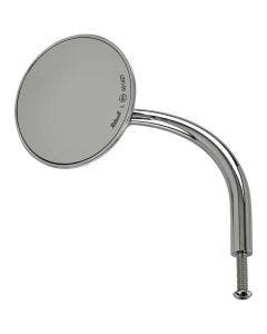 Biltwell 6503-400-531 Chrome Perch Mount 4" Round Utility Mirror - Harley Metric