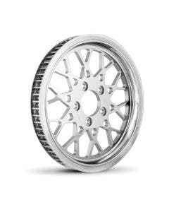 DNA Mesh Chrome 70 Tooth X 1-1/8" Rear Pulley Custom Harley HD