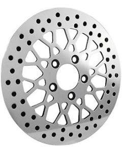 DNA High Polished Mesh Front 11.5 Disc Rotor Harley Dyna Sportster Softail FLH