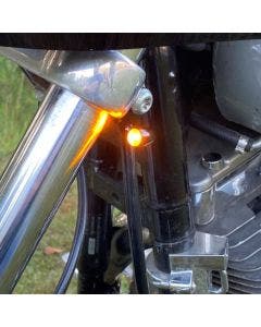 Custom Dynamics Micro Bullet Red or Amber LED Turn Signals Harley 12v