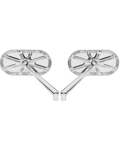 Arlen Ness 13-161 13-163 Chrome Right & Left 10 Gauge Mirrors Universal PAIR