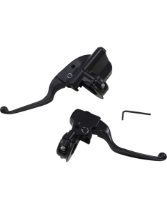 Drag Black Matte Black Brake Clutch Lever Assembly Harley M8 Softail 18-Up