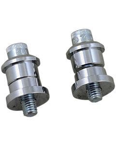 Biltwell 6908-105 Chrome Solid Riser Bushings CNC for Harley & Custom