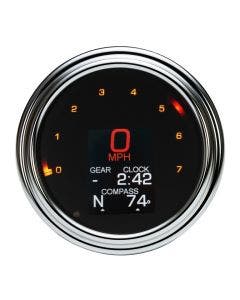Dakota Digital MLX-3012 Chrome LED MLX Series 3 3/8 Gauge Speedo Tach Can Bus