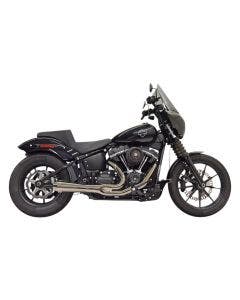 Bassani Mercury Ripper 2-1 Exhaust System Black Chrome Harley M8 Softail 18-Up