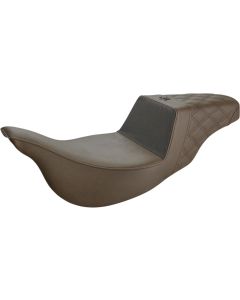 Saddlemen Brown Unknown Gripper Step Up 2-Up Gel Seat Harley Touring 08-23