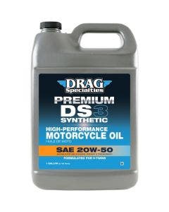Drag 1 US Gallon DS3 Premium Full Synthetic 20W-50 Motorcycle Oil for V-Twin